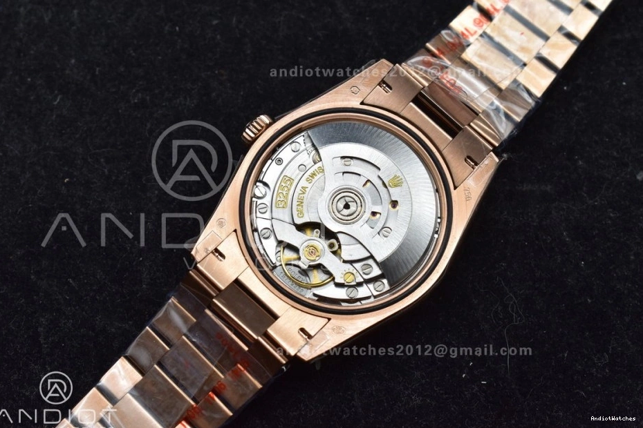 QF Steel 904L Square vr3255 RG Grey Weight) with Original President 671 (Gain Best Diamond 36 on DayDate Edition Dial V5 Bracelet 0223